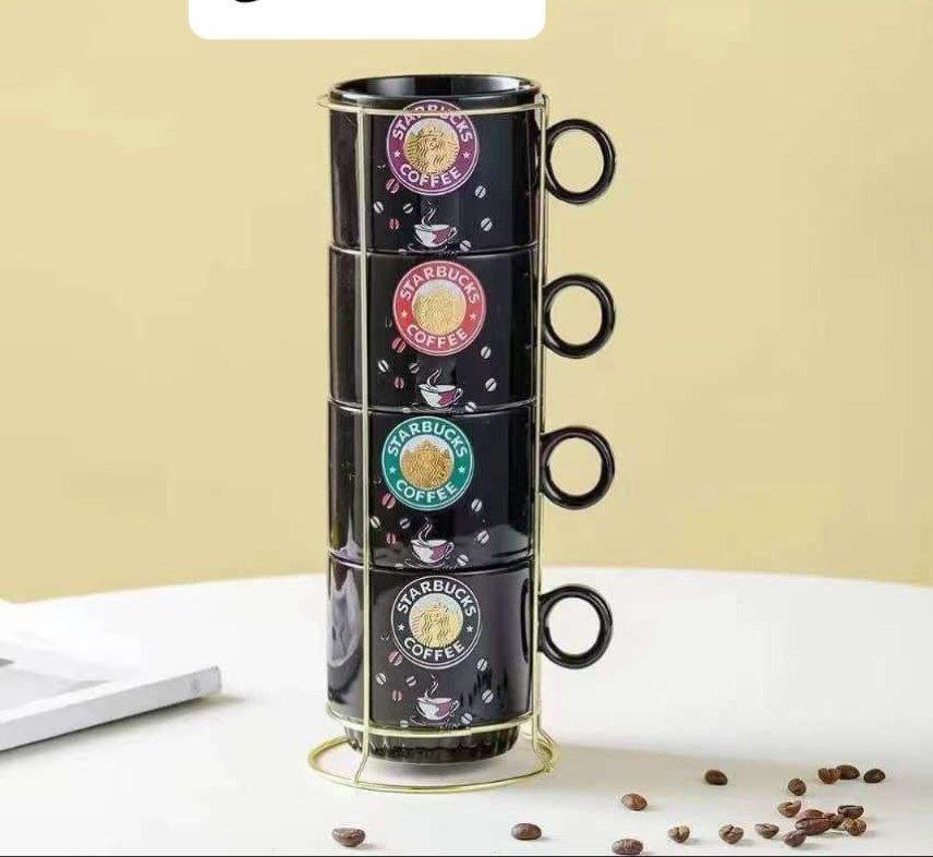 ماگ آسانسوری استارباکس استند طلایی